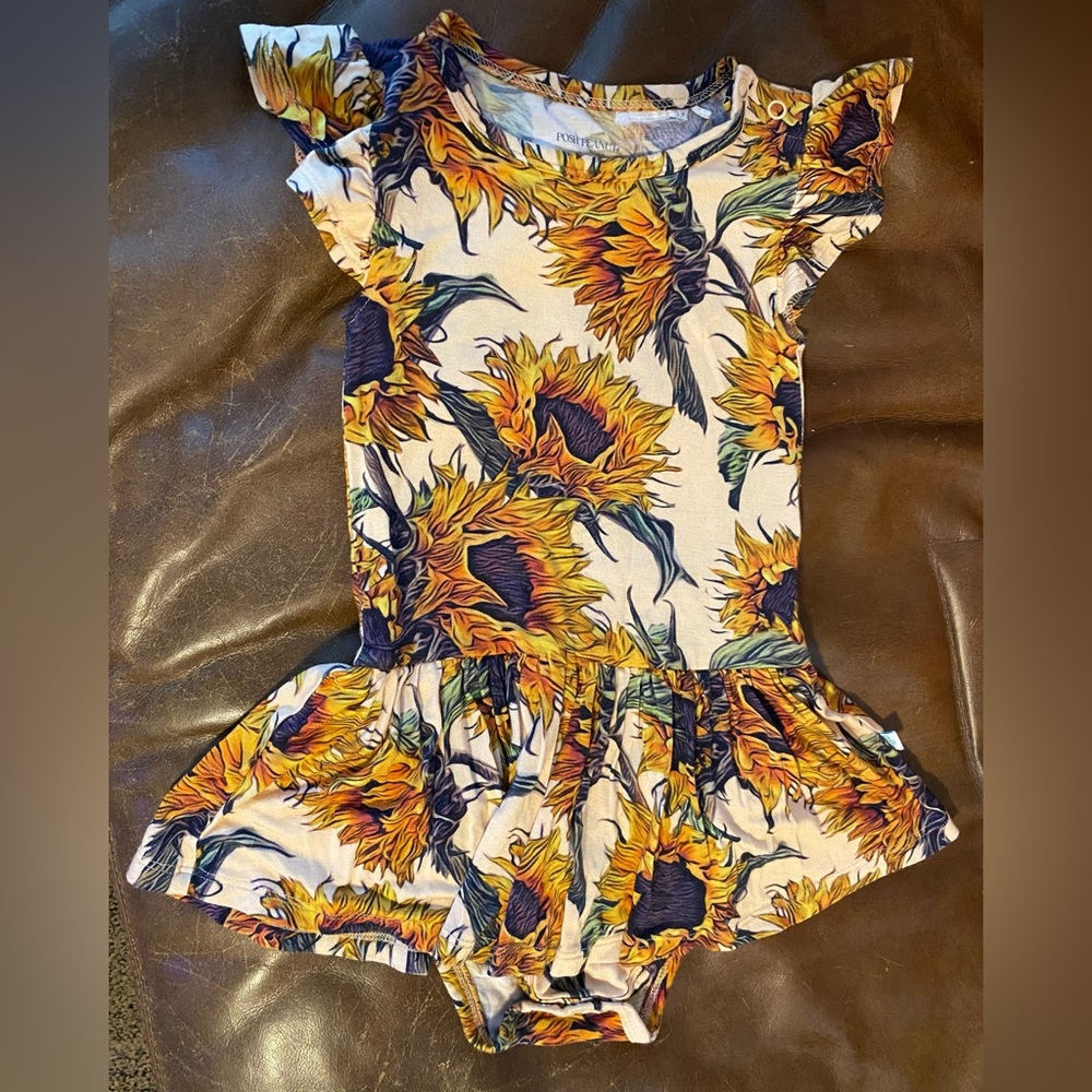 Posh Peanut Arev Bodysuit Twirl 2T